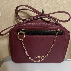 ARMANI JEANS Burgundy WOMEN'S CROSSBODY BAG